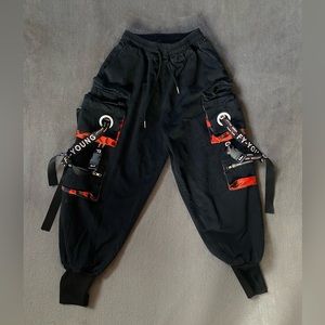 Black Baggy Cargo Joggers 🖤